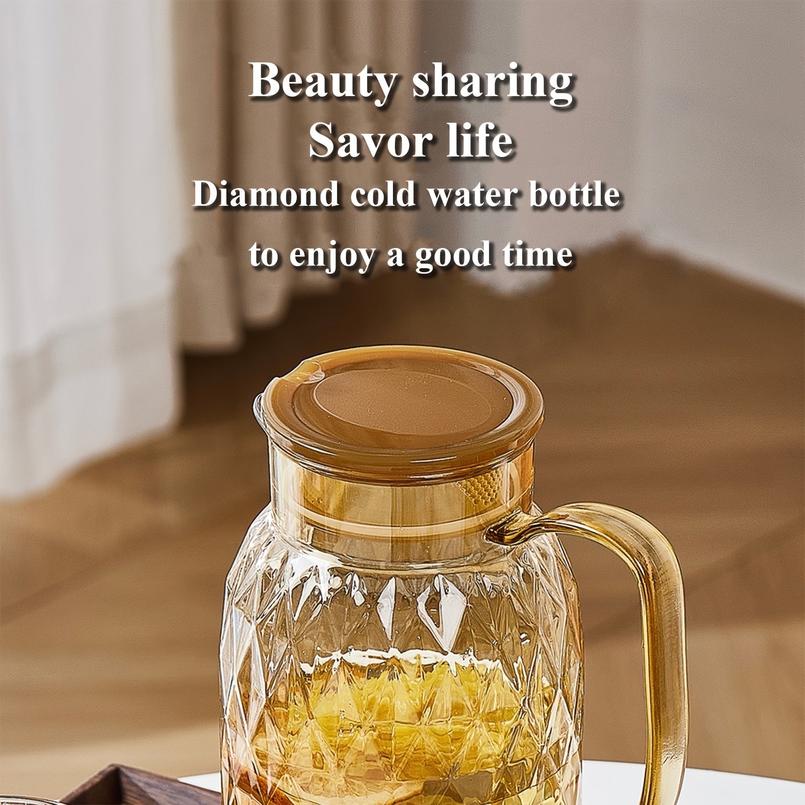 Olla fría de plástico a prueba de explosiones y resistente al calor, de gran capacidad para té de fruta