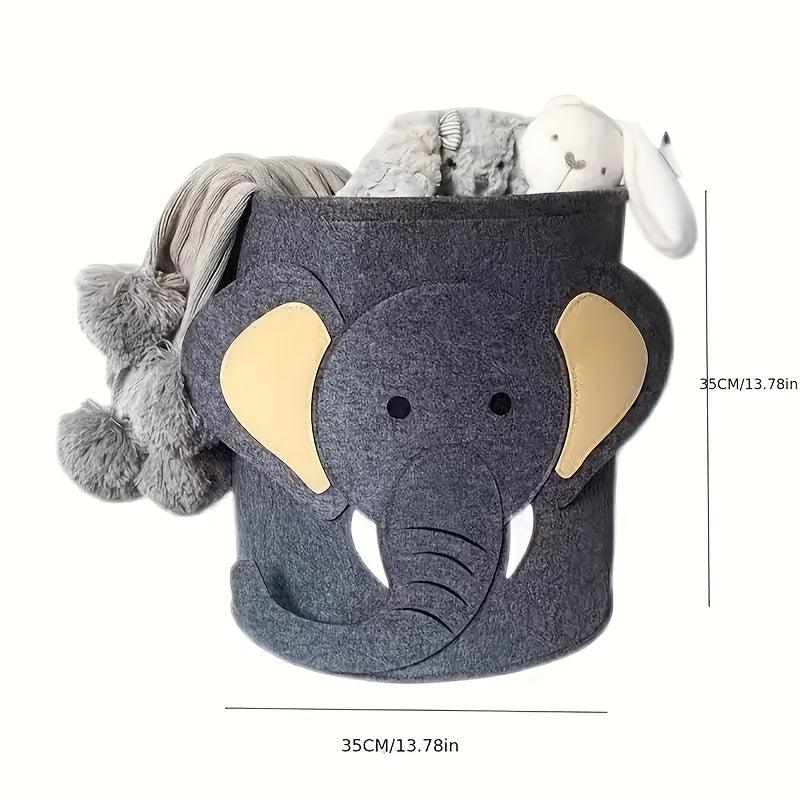 Hayvon tasvirlari bilan mato saqlash savatlari, o'yinchoqlar, yeguliklar, kiyimlar, uy va ofis uchun to'rtburchak tashkilotchilar