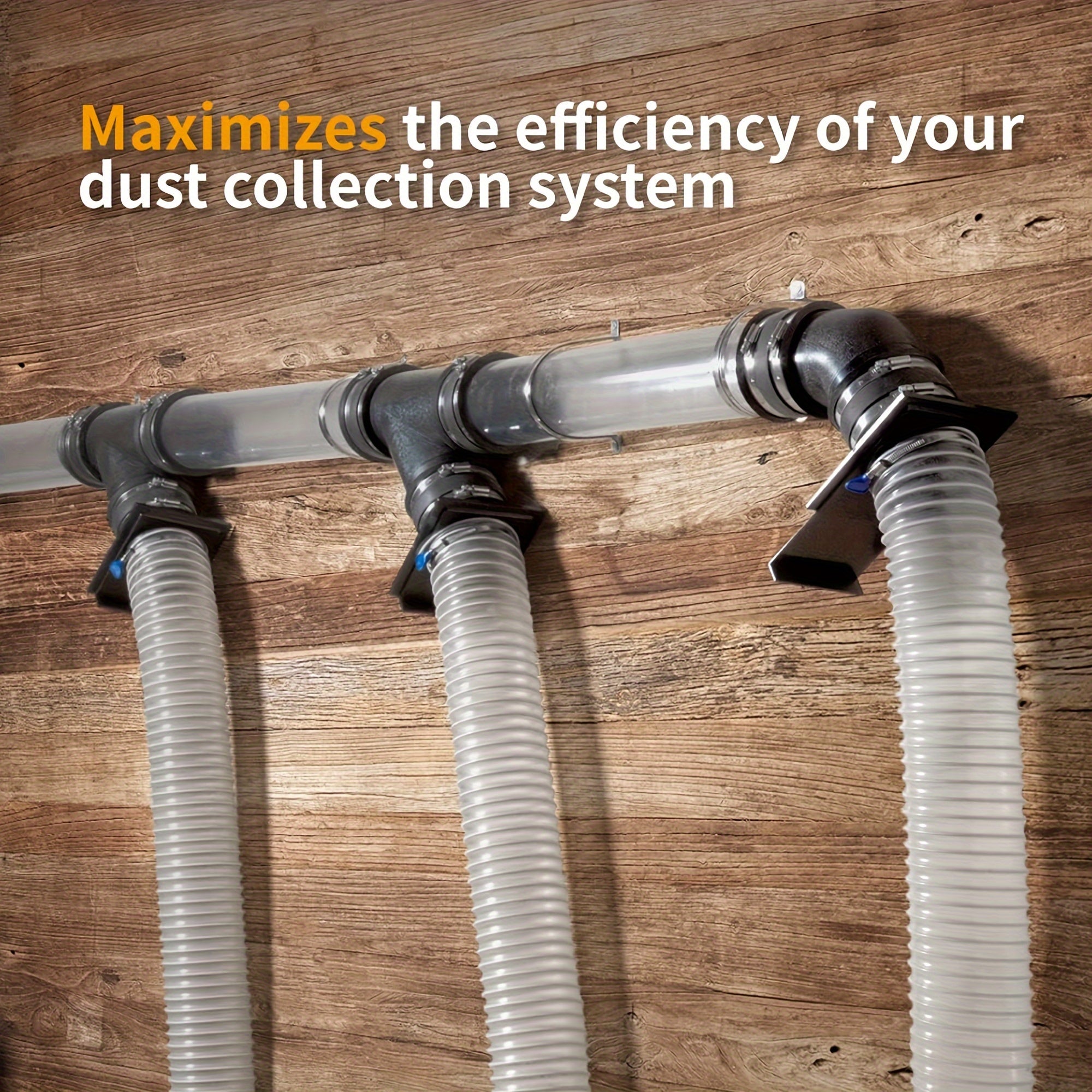 10.16cm Manual Dust Collection Blast Gate Sliding Gate Control No Electricity Needed