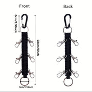 Cheerleading Bow Holder for Girls Metal 6 Clips Key Ring High School College