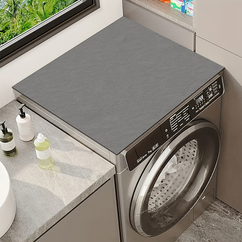 Solid Color Washer and Dryer Lid Protector Mat Non-Slip Absorbent Quick-Drying