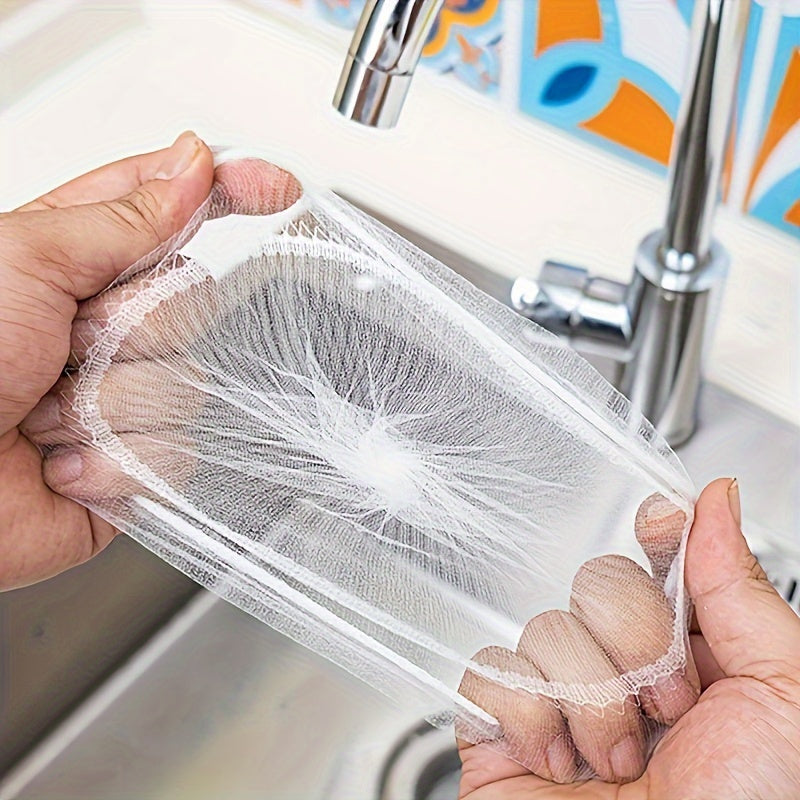 50Pcs Nylon Disposable Sink Mesh Bags Food Waste Filter Kitchen Sewer Garbage