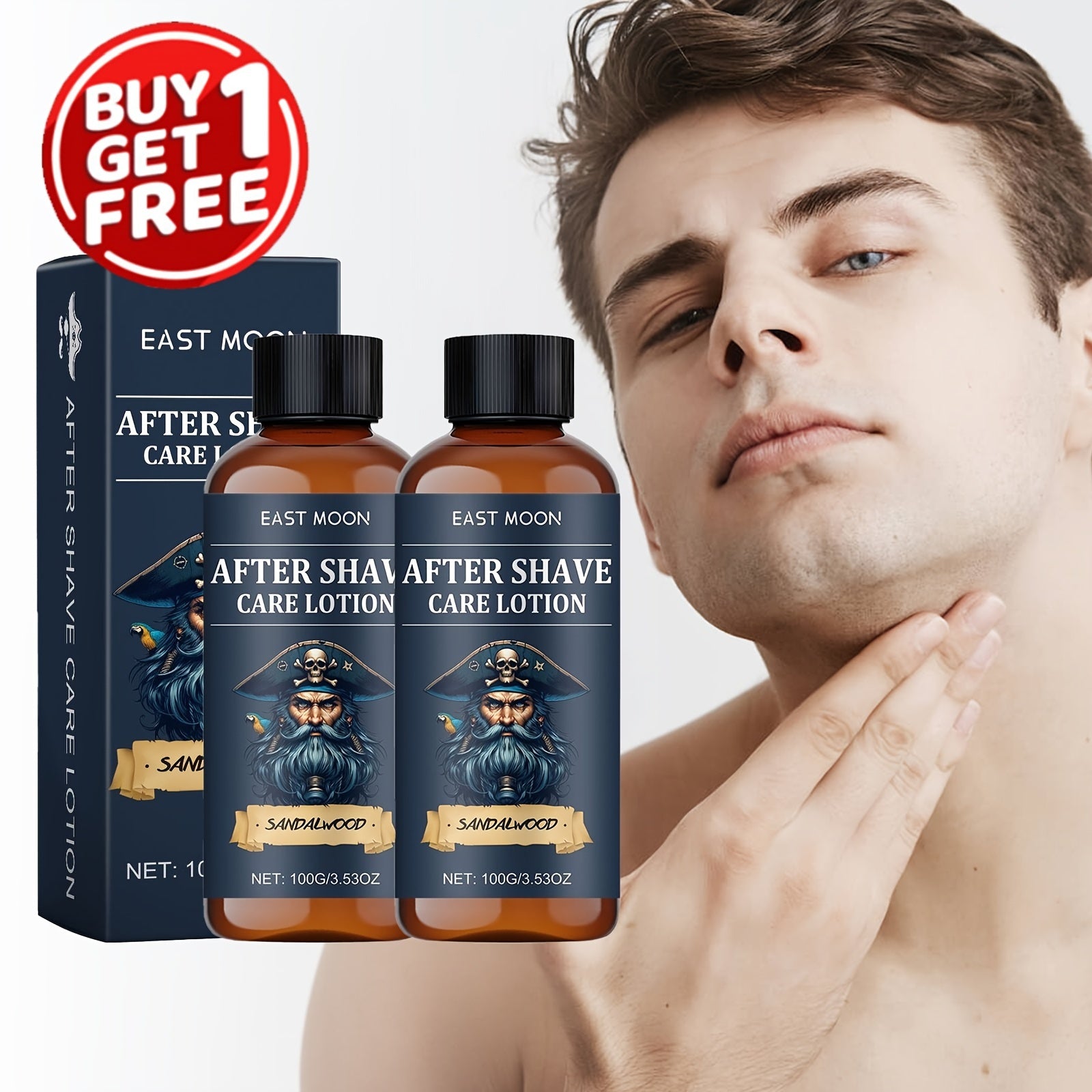 Men's Post-Shaving Care Cream 2x100g Moisturizing Refreshing Facial Cream