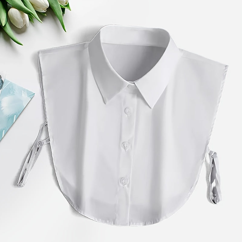 Polyester Knit Collar Attachment for Suits and Coats Stylish Gift Accessory