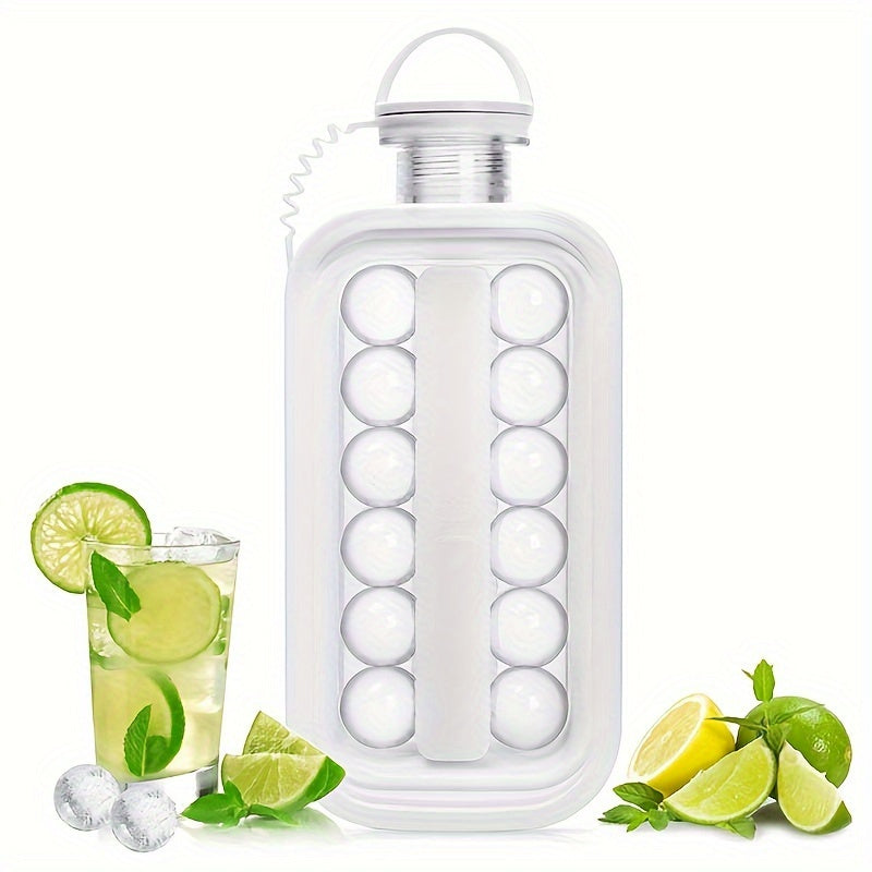 Foldable Ice Water Bottle, Large Capacity Ice Mug, Suitable for Home and Outdoors