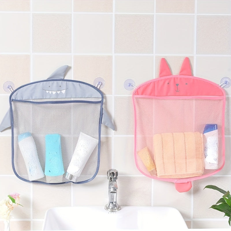 Foldable Bathroom Shower Organizer with Cartoon Design for Kids Storage