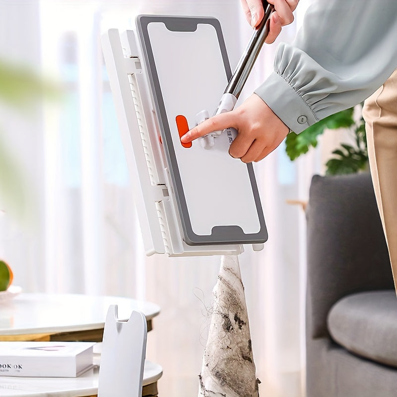 Katta mikrotozalovchi mopu, polni tozalash uchun ideal, 25.91 sm kenglikdagi tekis mop, nam va quruq tozalash uchun mos, yog'och, laminat, plitka va keramika pollari uchun mukammal.