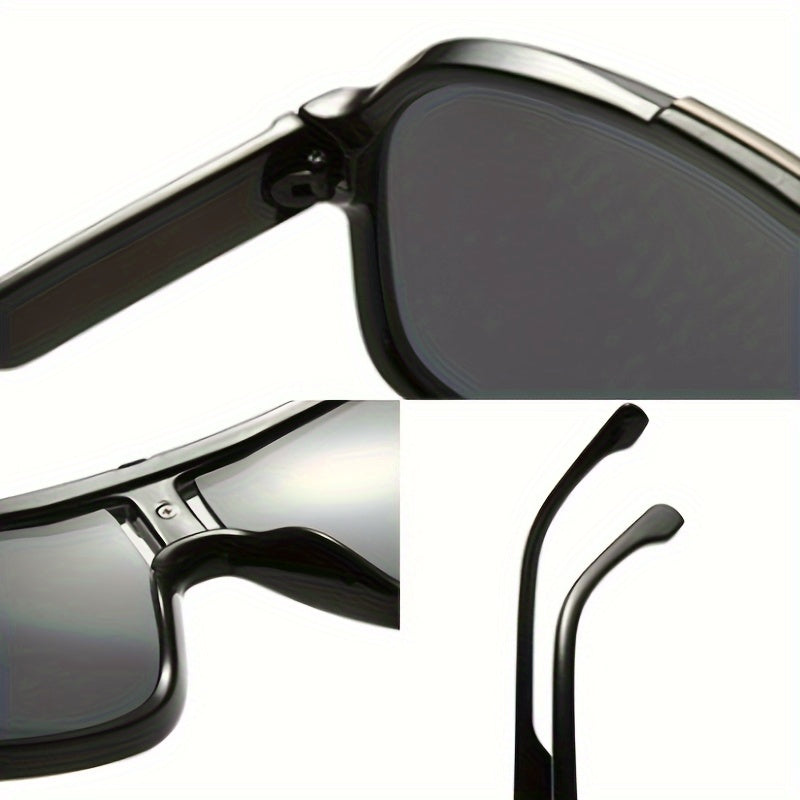 Katta o'lchamdagi qora punk ko'zoynaklar, uniseks moda aksessuarlari, partiyalar va fotosuratlar uchun