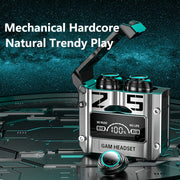 Wireless Open-Back In-Ear Headphones with Digital Display Touch Control Long Battery Life