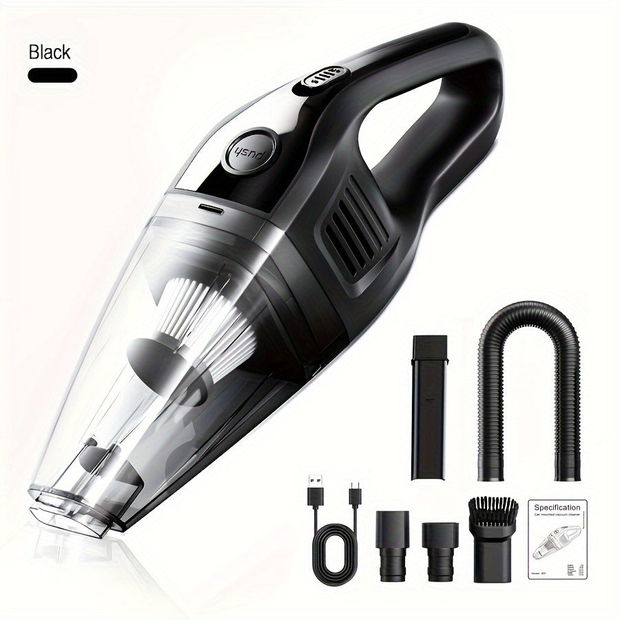 Handheld Car and Home Vacuum Cleaner Mini USB Rechargeable with Accessories