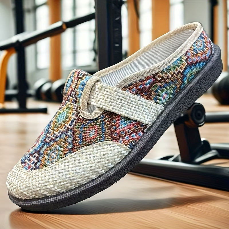 Women's Casual Slip-On Shoes Breathable Fabric Flat Shoes for Spring Summer Fall