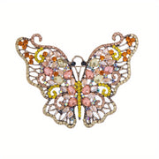Crystal Butterfly Brooch Pin Rhinestone Lapel Badge for Women Men Jewelry Accessories