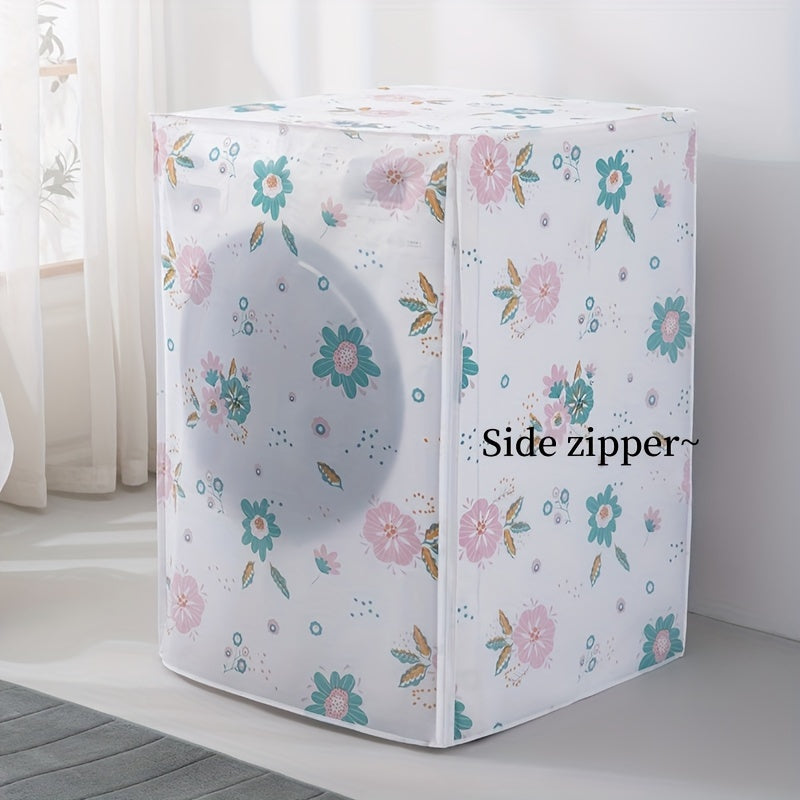 Waterproof Plastic Cover for Washing Machines with Side and Top Openings Commercial Use