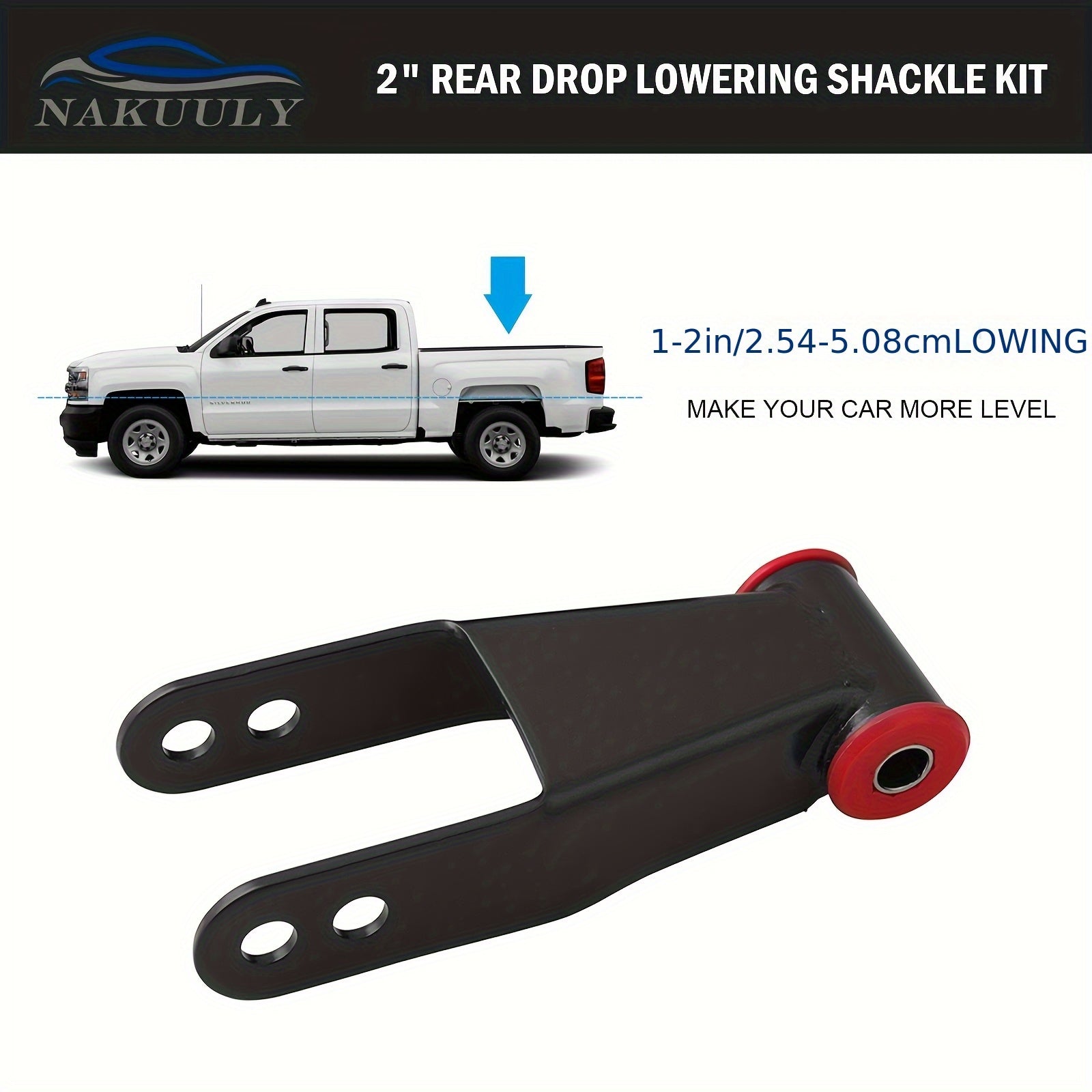 Универсальный комплект задней подвески с понижением на 2 дюйма для грузовиков 1988–2018 годов