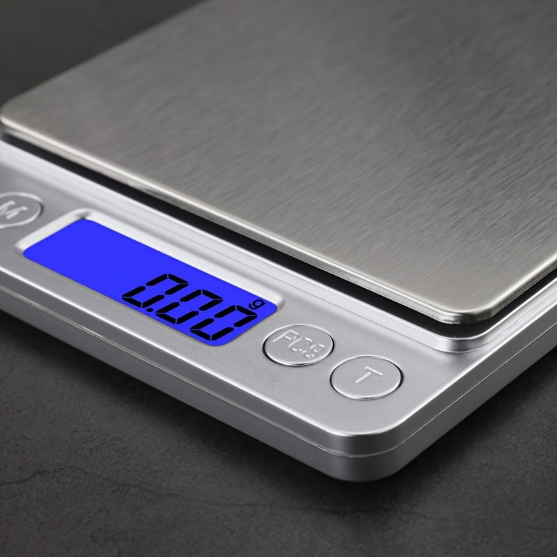 Digital Kitchen Scale 0.01g Accuracy Stainless Steel Food Weighing Scale