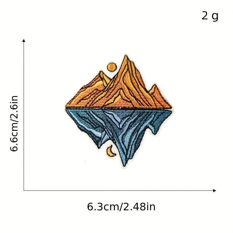 Set of 15 Vibrant Embroidered Iron-On Patches for Clothing Repair and Decoration