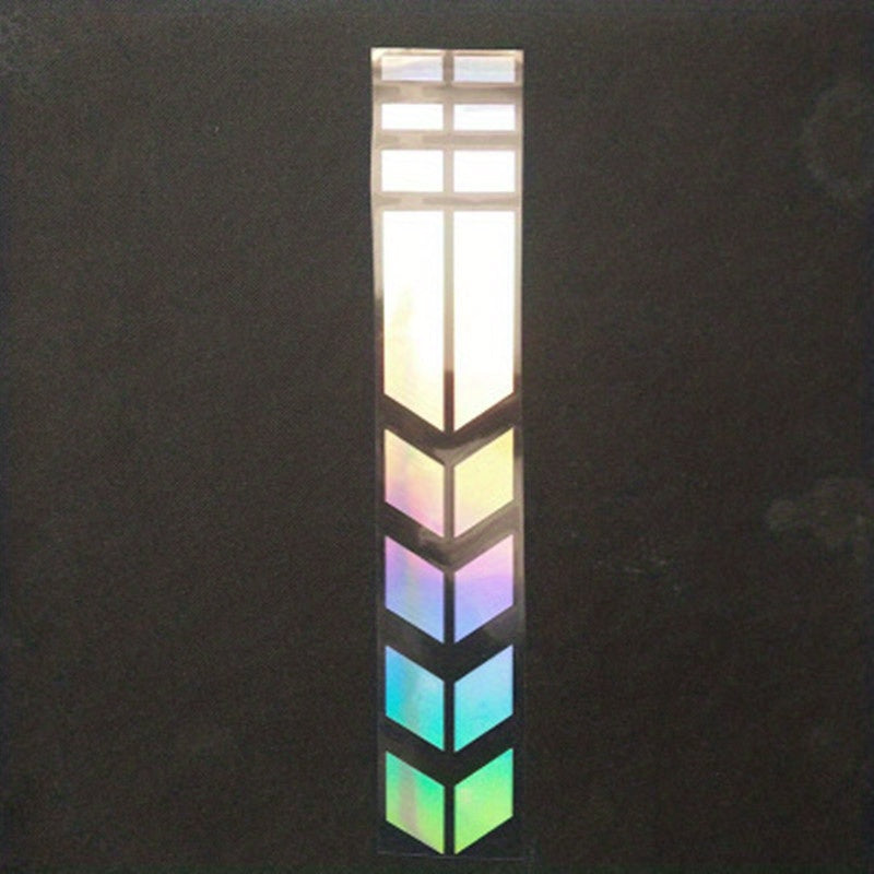 Motorcycle Fender Decal Waterproof TPU Laser-Inspired Gradient Sticker