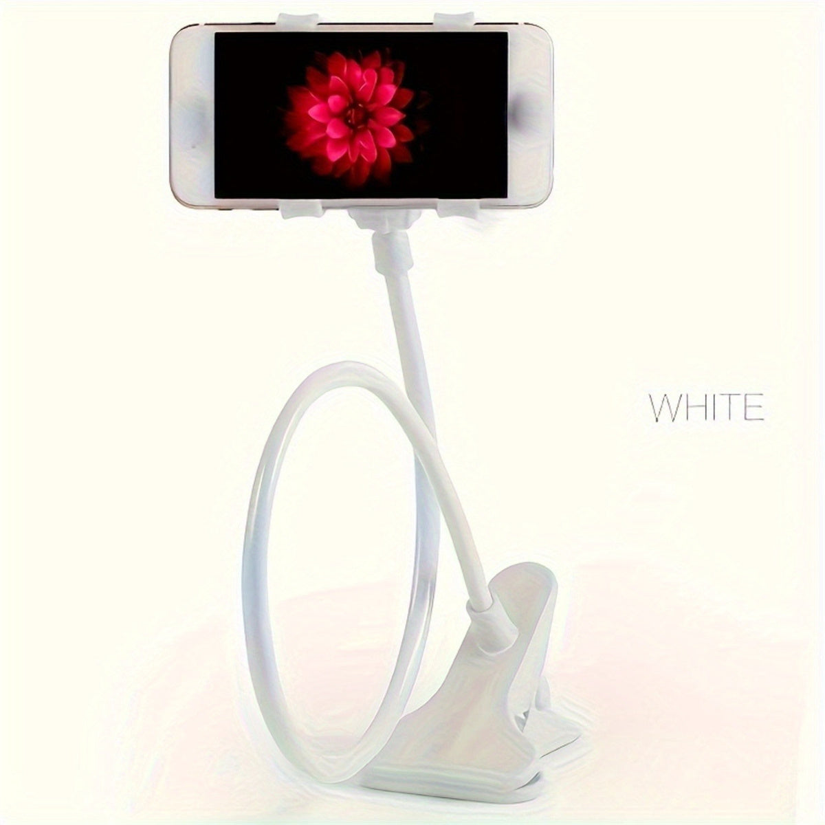 Multifunctional Mobile Phone Holder with Adjustable Clip for Bedside or Desktop Use