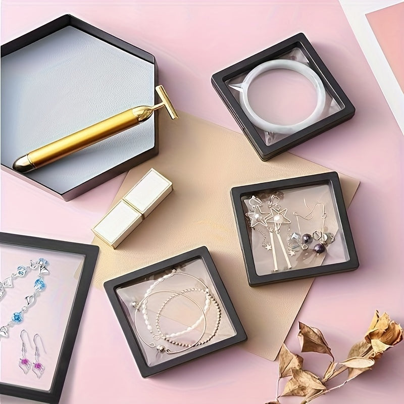 10 ta bo‘lakli suzuvchi zargarlik qutilari, uzuklar, taqinchoqlar, sirg‘alar, marjonlar uchun