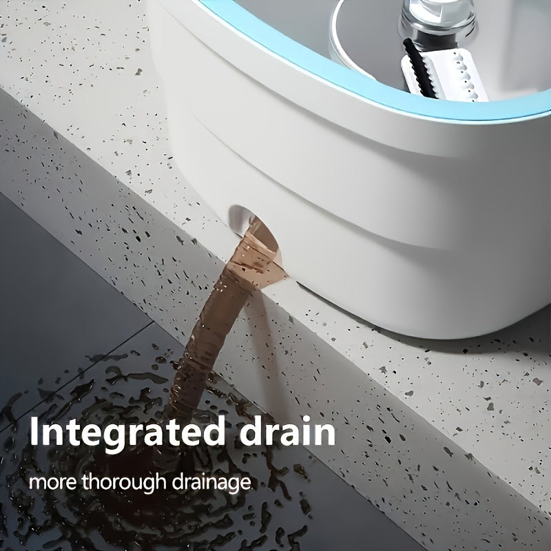 All-in-One Floor Cleaning Kit with Microfiber Mop and Bucket for Home and Kitchen