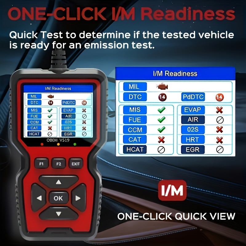 Universal Car OBD2 EOBD Diagnostic Scanner Fault Code Reader