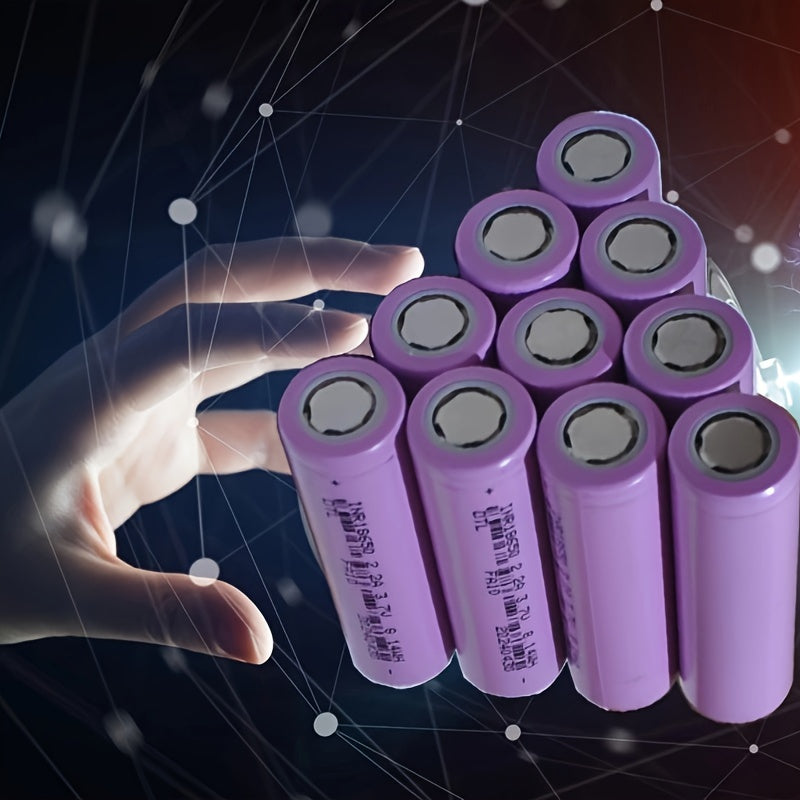 High Capacity 18650 Lithium Battery 3.7V 2200mAh Flat Top for Small Electronics