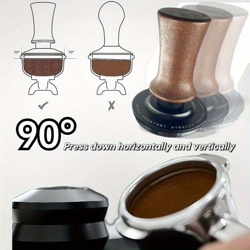 Yog'och qahva tampiri 51mm 53mm 58mm tutqich bilan, espresso va sayohat uchun