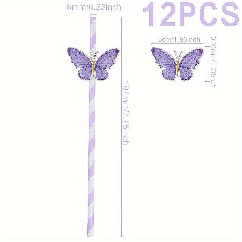 To'ylar va partiyalar uchun 12 ta pushti va lila rangli farishtalar shaklidagi qog'oz quvurlar to'plami