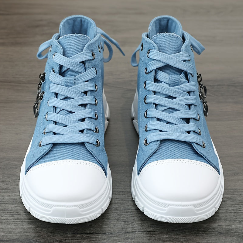 Women's Casual High-Top Ankle Boots Spring Autumn Side Zipper Thick Sole