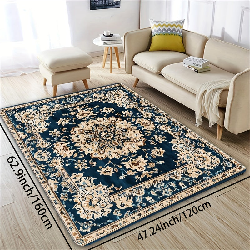 Bohem uslubidagi aksent gilam 8mm polyester, sirg‘almas, oshxona, yotoqxona, ichki makon uchun