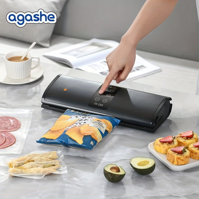 Automatic Food Vacuum Sealer with Touch Screen LED Indicator and External Vacuum Tube