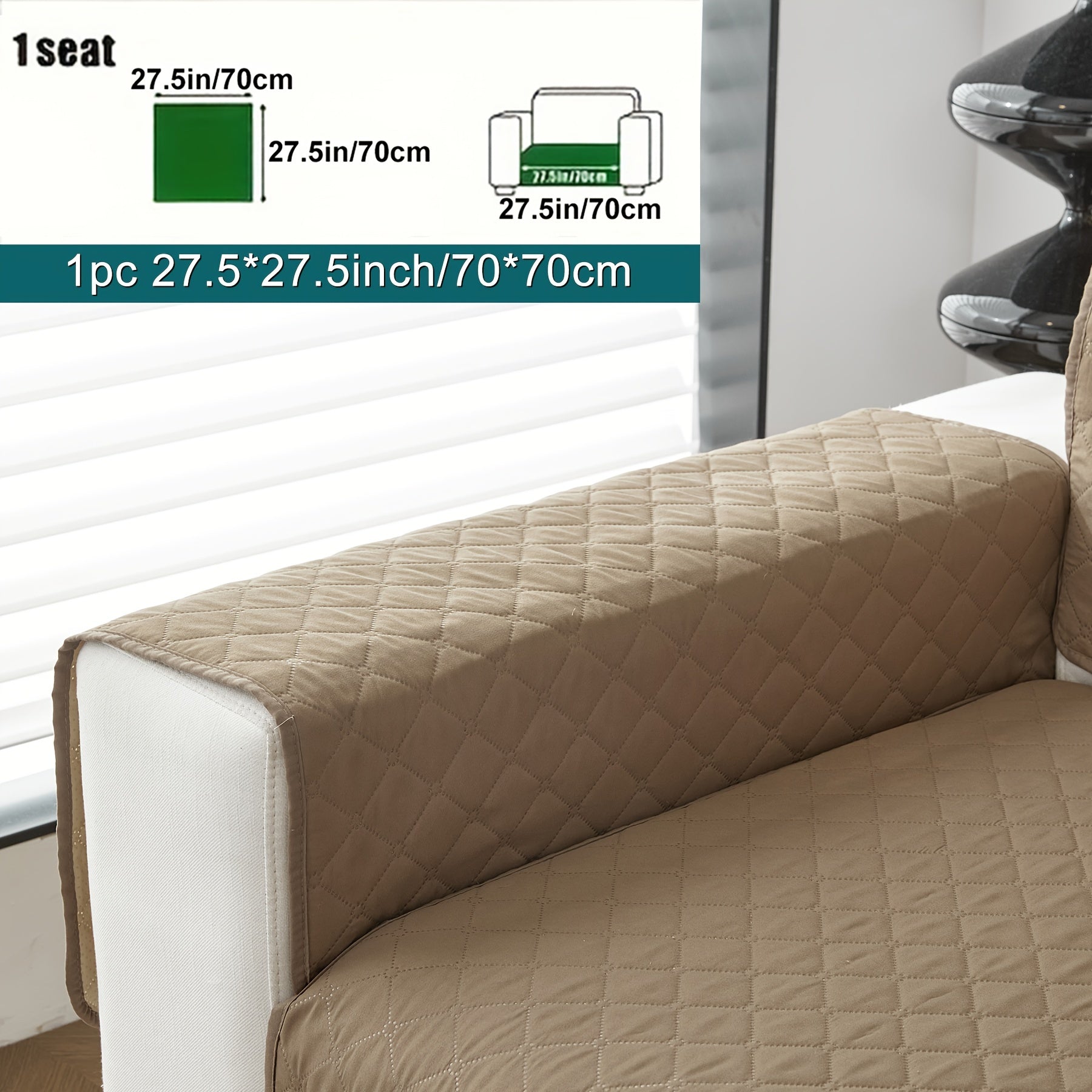 Anti-Slip Sofa Cushion Protector Machine Washable Durable Slip-Resistant Pad
