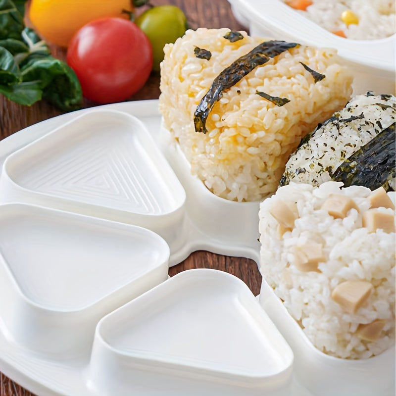 Japanese Rice and Vegetable Sushi Mold Set for Making Six Shapes and Bento Boxes