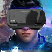 3D VR Glasses for Smartphones Blue Light Lens 11.94-15.24cm Compatible with Android iOS Gaming Movies