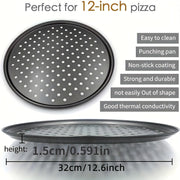 12-Inch Non-Stick Perforated Pan, Oven Safe, 1 or 2 Pieces