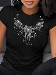 Women's Loose Large Size T-Shirt Breathable Casual Short Sleeve Spring Summer