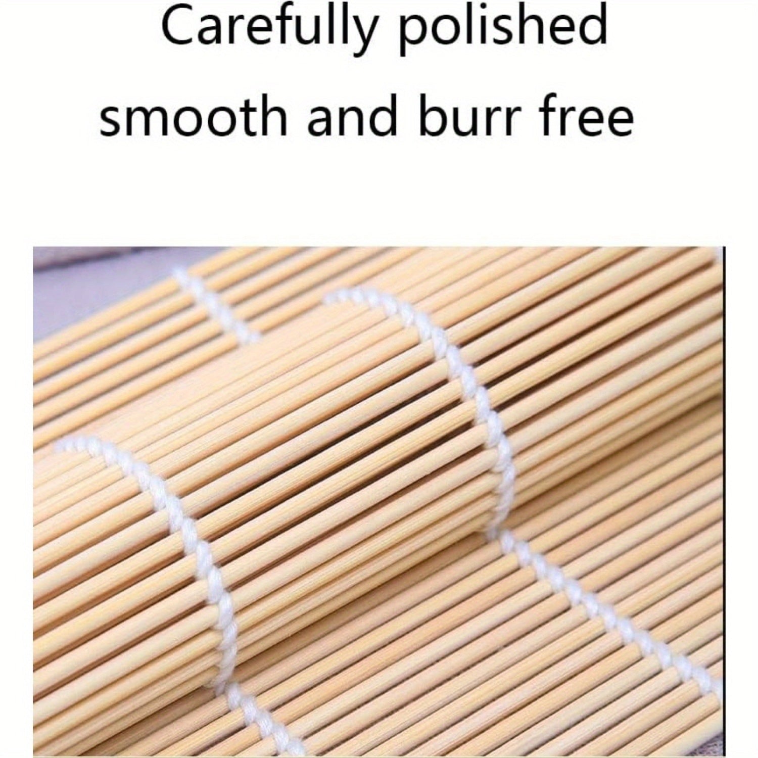 Mustahkam sushi bambuk mato to'plami, uyda yoki restoranlarda foydalanish uchun mukammal, mazali sushi uchun oziq-ovqat darajasidagi materialdan tayyorlangan.