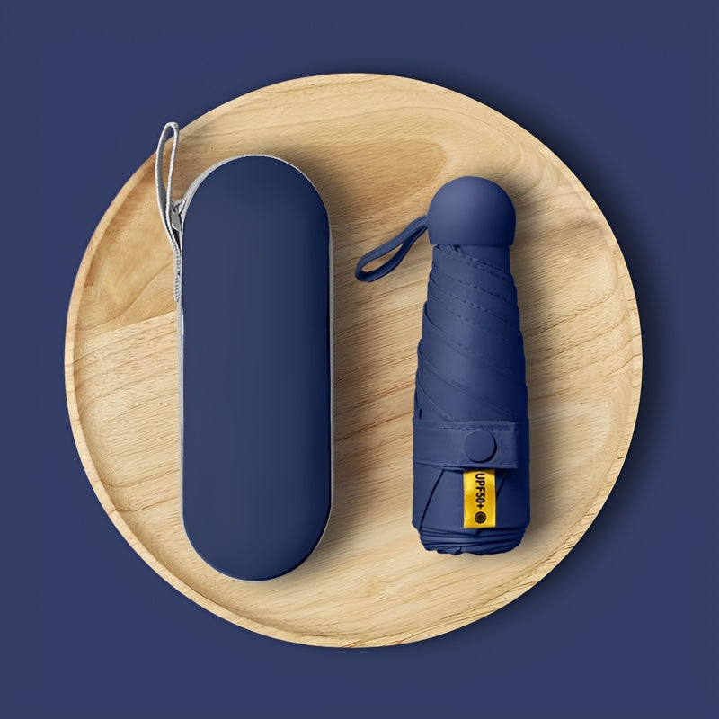 Mini Sun Umbrella with UV Protection Foldable Compact Lightweight Waterproof for Men Women