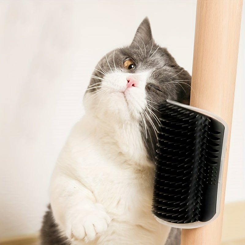 Wall-Mounted Cat Self-Groomer with Massage Comb for Kittens and Puppies