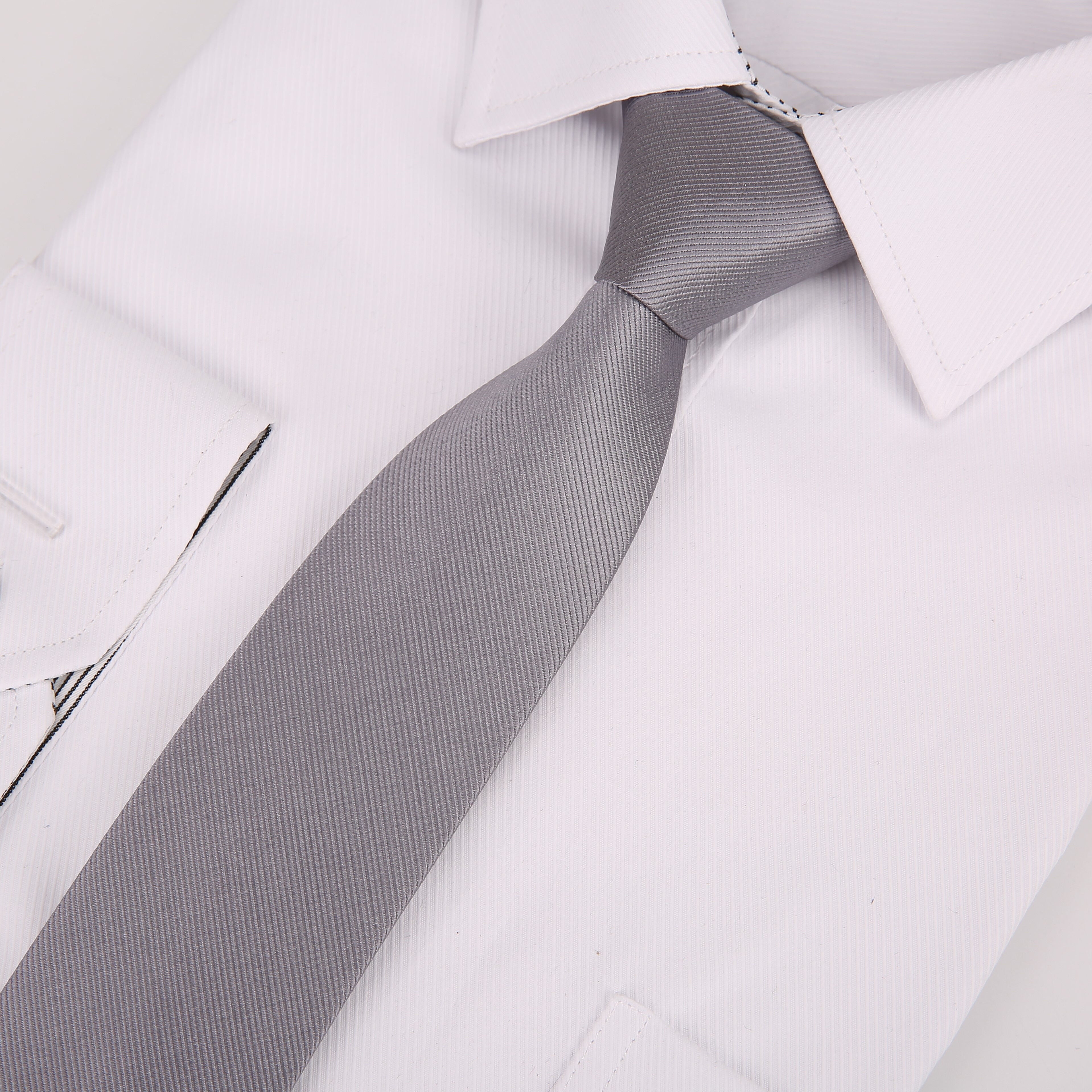 Men's Adjustable Solid Ties for Business Attire and Gifting