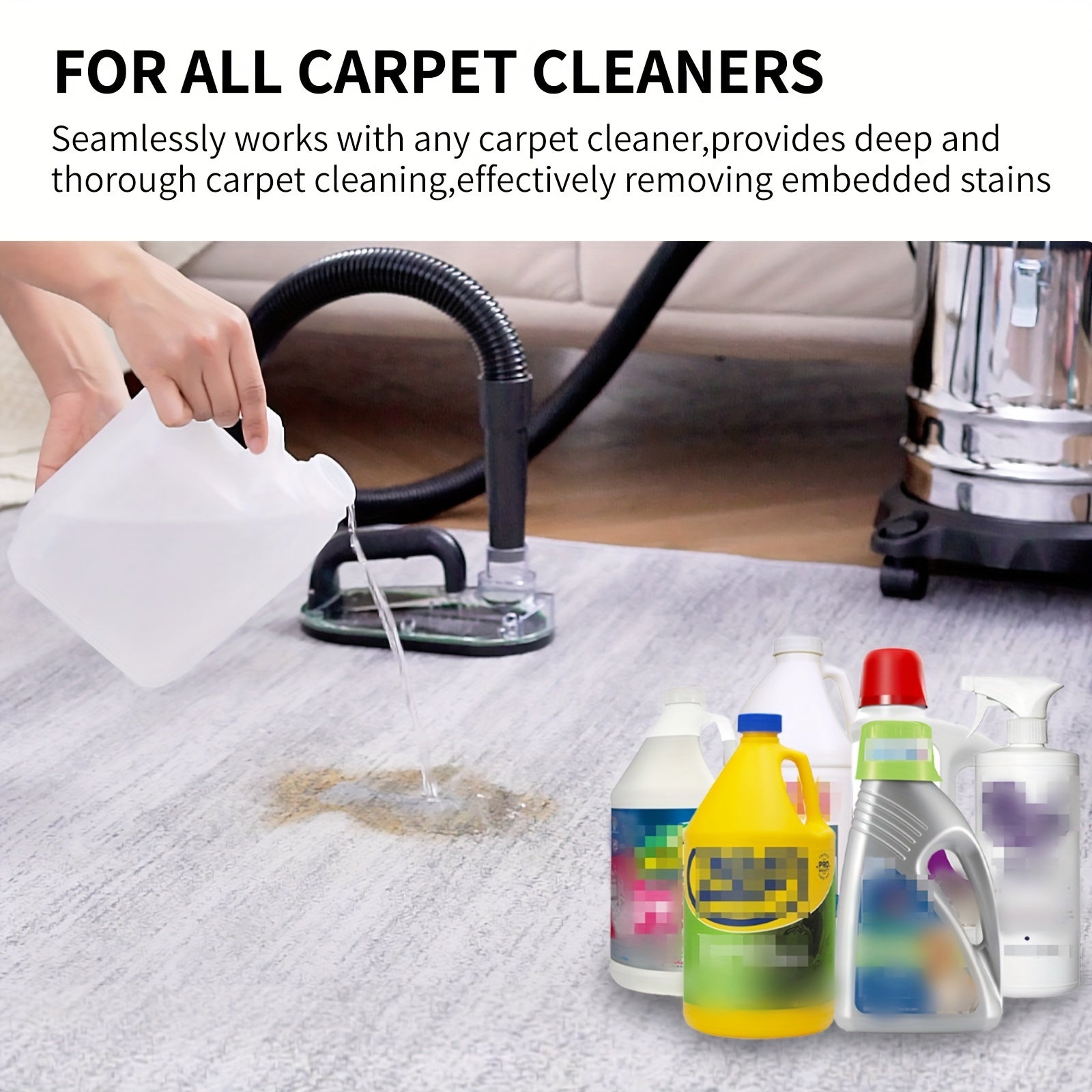 Carpet Stain Remover Tool Attachment for Wet Vacuum Cleaner Deep Pet Rug Cleaning