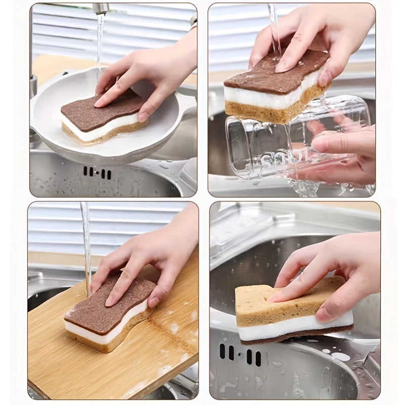 5, 10 yoki 20 ta jigarrang uch qatlamli ikki tomonlama ikki ta'sirli bel magic tozalash matolari, oshxona, hammom, vannada va pollarda kuchli dog'larni olib tashlash uchun. Maxsus idish yuvish gubkasi mato.