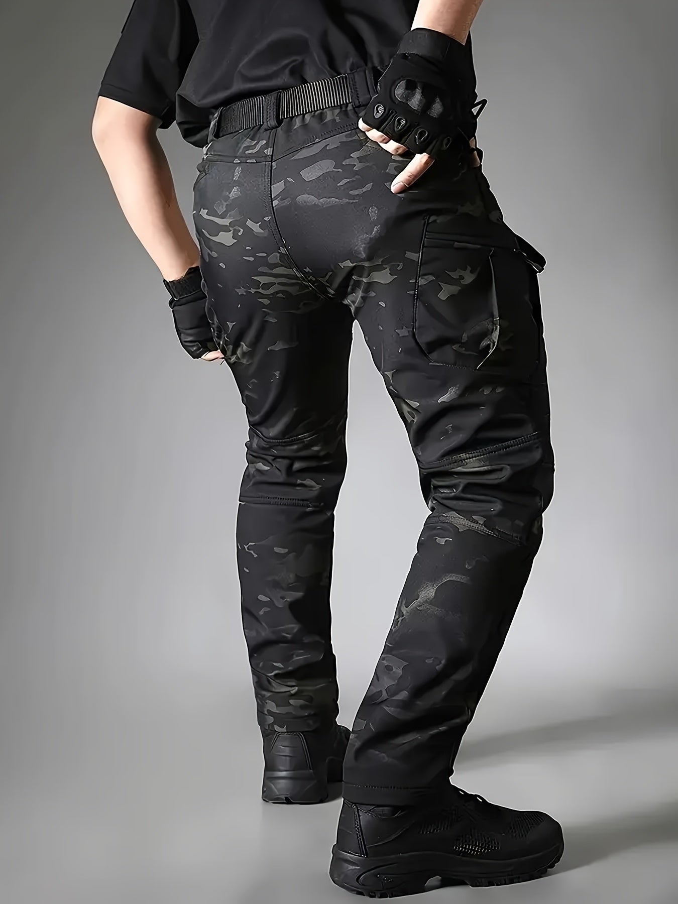 Couples Outdoor Shark Skin Soft Shell Jacket Set Windproof Breathable Hooded for Hiking Cycling Training