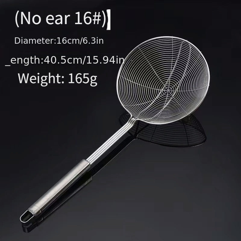 Долговечная нержавеющая стальная шумовка - надежная, сетчатая ложка для безопасного обращения с продуктами и подачи в кухне