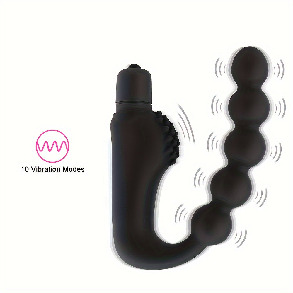 Men Silikon Anal Vibration Plug Prostata Massajeri 10 Tezlik