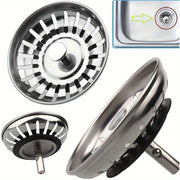 Stainless Steel Sink Plug Durable Unpolished Hair and Waste Collector for Home and RV
