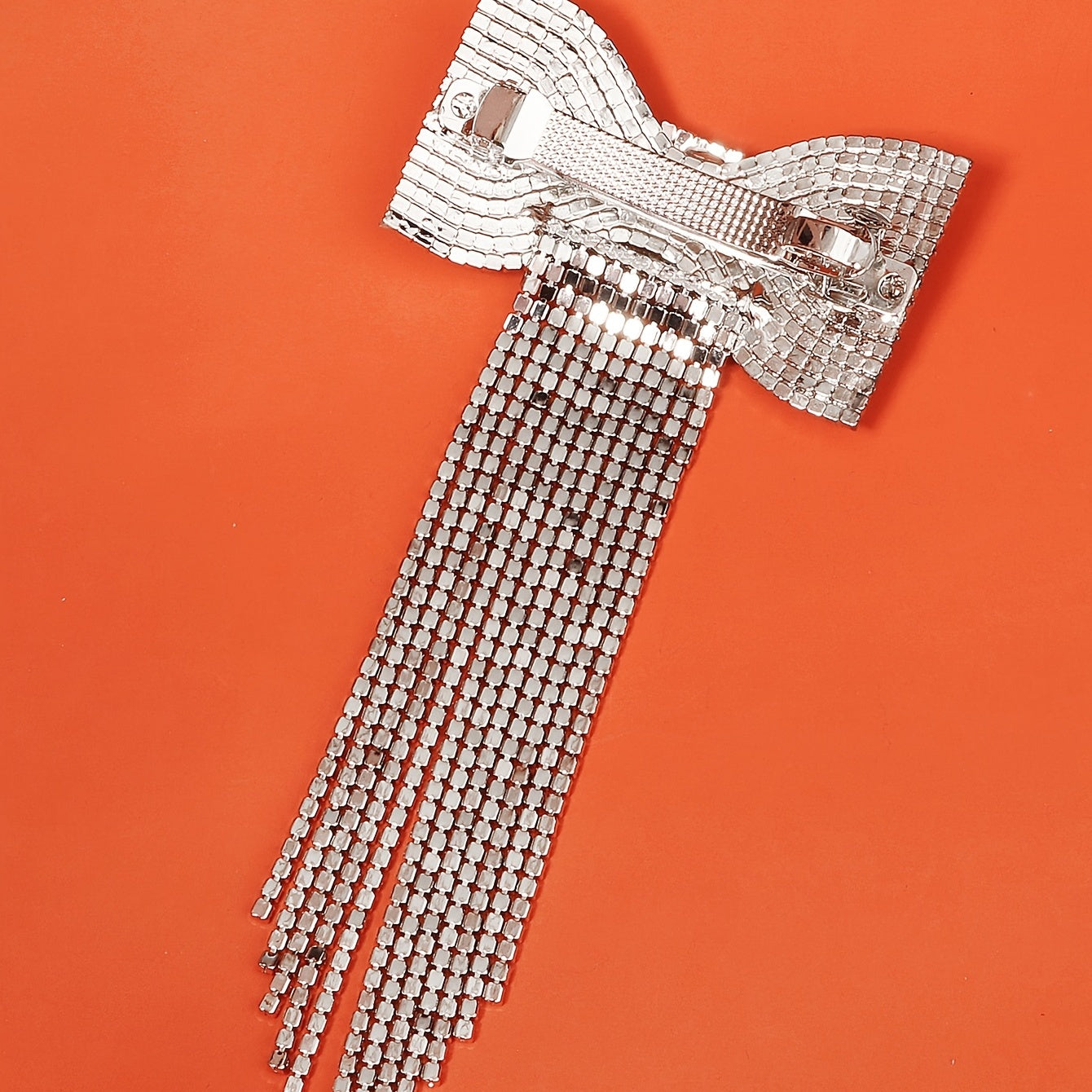 Accesorio para cabello para chicas y mujeres con borla larga, lazo de rhinestone y diseño elegante