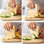 Pretend Cooking Toys Set with Knife, Fruits, Vegetables, and Wooden Utensils