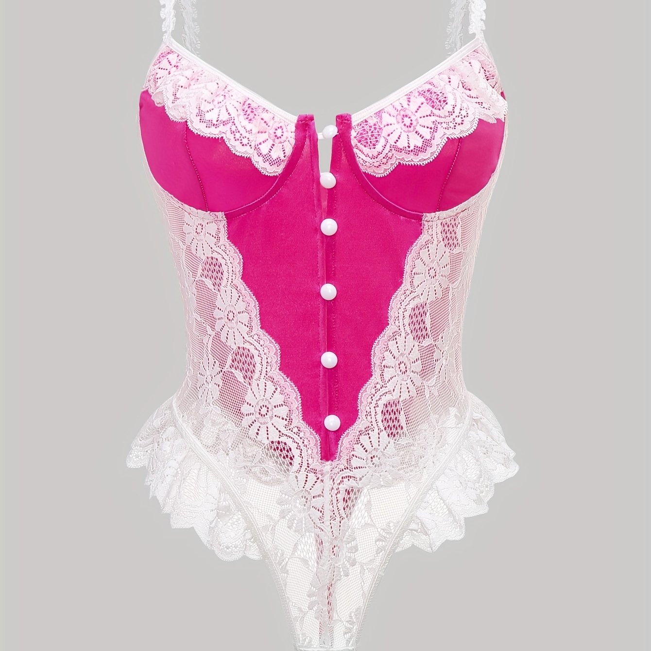 Women's Fashion Bodysuit Without Lingerie or Underpants