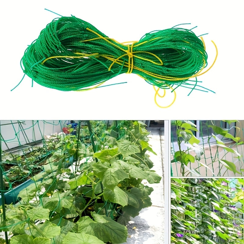 Set of 2 PVC Garden Trellis Netting for Vines and Blooms, Weatherproof